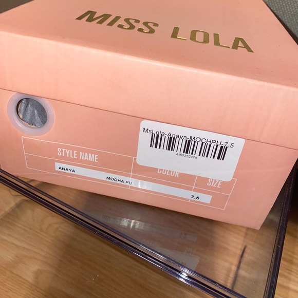 Brown Lace-Up Heels - Picture 7 of 8